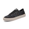 2026 Spring Men's Plaid Casual Canvas Shoes – Trendy, Versatile Flat Bottom Sneakers