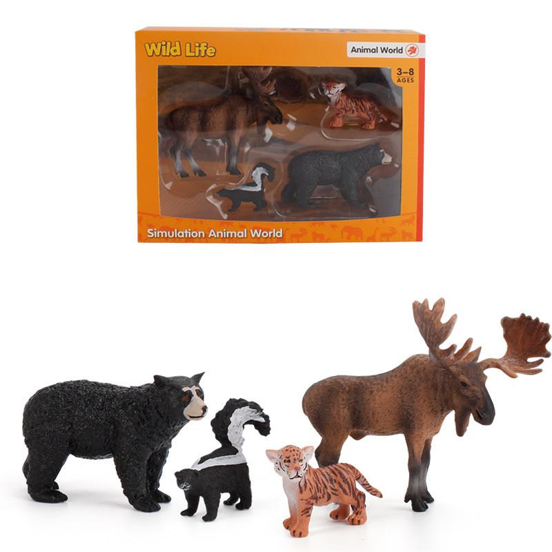 

Kids Animal Collection Pvc Creative Figures Wildlife Toys For Learning And Room Decor