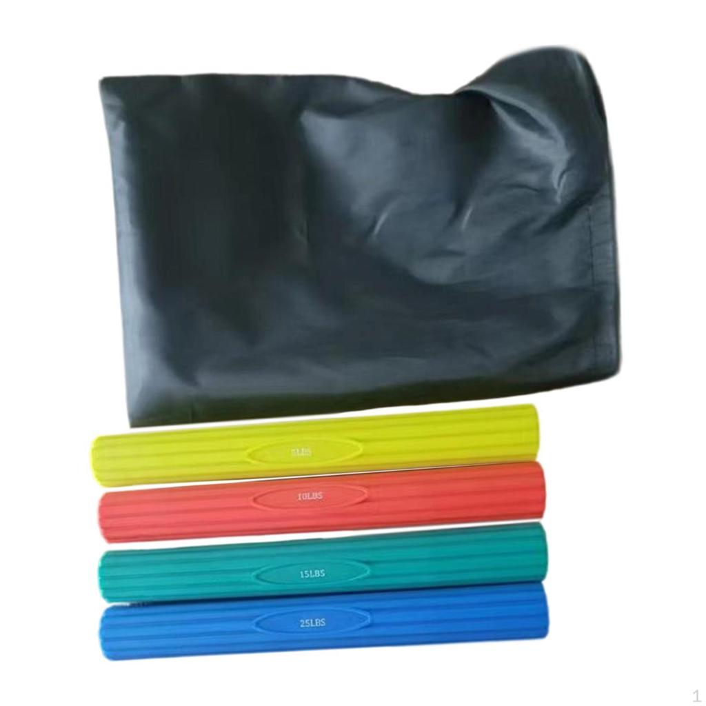 3-teiliges Widerstandsband für Tennisarm mit Drehstange, TPE-Konstruktion, geeignet für