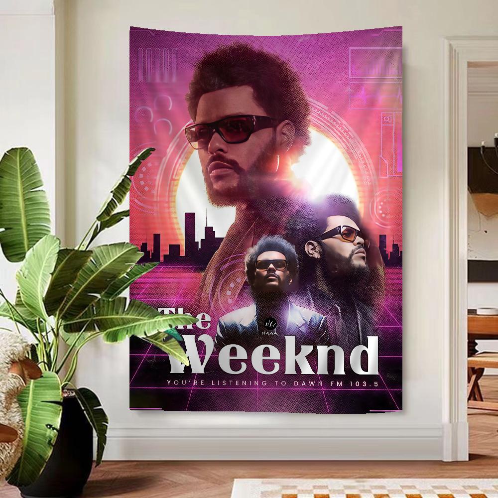 Rapper The Weeknd Printed Large Wall Tapestry Wall Hanging Decoration Household Decor Blanket