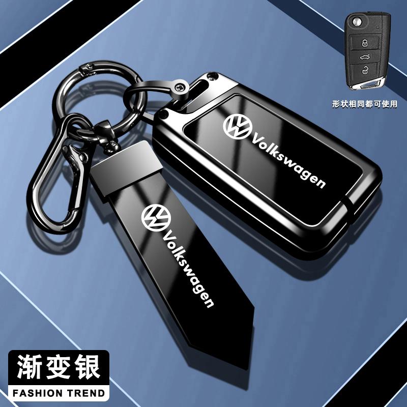 Voor VOLKSWAGEN VW Mode Zinklegering Flip Auto Afstandsbediening Sleutelhoes Cover Fob Voor VW Volkswagen Golf 7 MK7 Tiguan MK2 Auto Beschermingen
