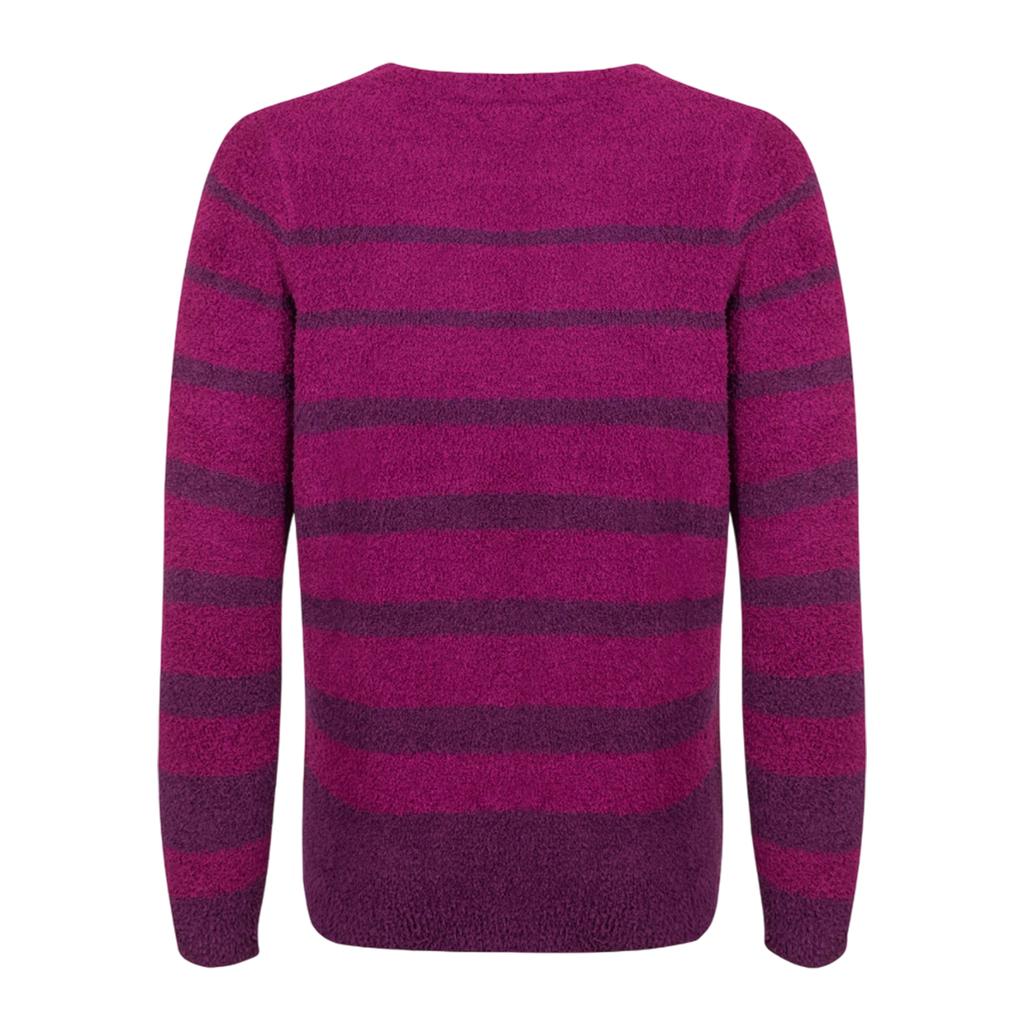 Weird Fish Womens/Ladies Wanda Stripe Knitted Sweatshirt