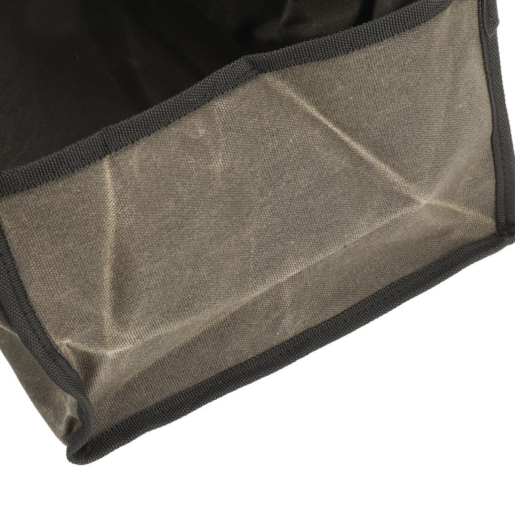 Log Carrier Waxed Canvas Dark Green Waterproof Large Capacity Reinforced Handles Foldable Anti Slip Firewood Bag for Camping Wood Fire Stove Fireplace