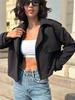 European & American Style Women's Casual Short Trench Coat - Autumn/Winter Buttoned Outerwear.