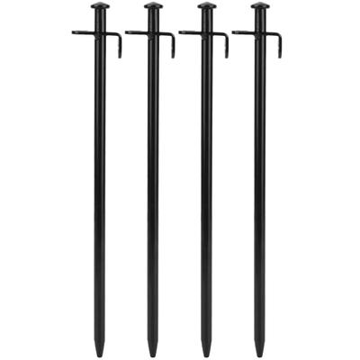 4PCS Steel Lengthen Outdoor Travel Camping Beach Tent Pegs Pin Stakes Ground Nail(30cm)