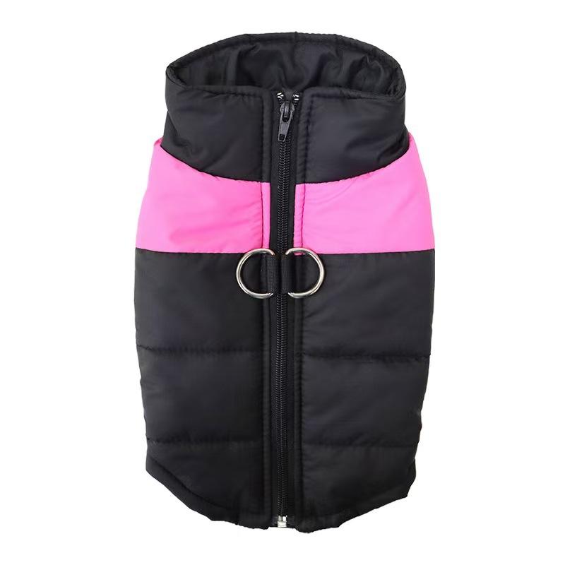 Roupas quentes impermeáveis para cães, casaco para animais de estimação, colete de inverno, jaqueta acolchoada com zíper, roupas para cães pequenos, médios e grandes