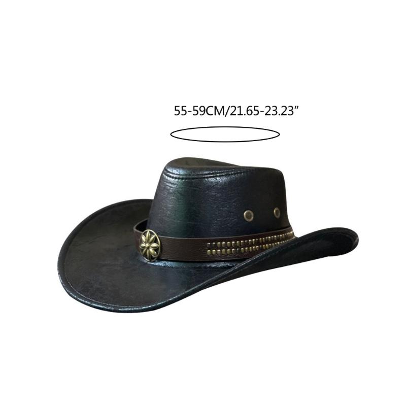 Shopping Traveling Supplies Western Rivet Cowboy Hat Girl Costume Cosplay Cap Household Decoration for Home Festival