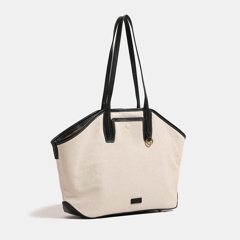 Summer new high-end resort series yak wool hemp tote bag, large-capacity commuter shoulder underarm bag