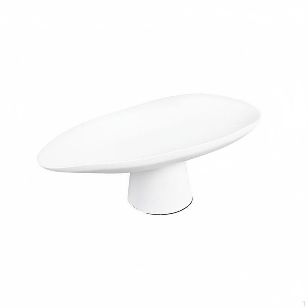 Fruteira de Pedestal Glow Design Sofisticado Prato Decorativo Moderno Peça Central Decorativa Versátil de Resina