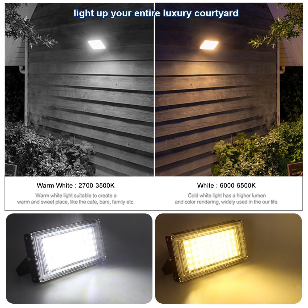LED Floodlight 50W 100W 150W IP65 Waterproof 220V 240V Outdoor Floodlight Spotlight LED Reflector Street Lamp Garden Lighting