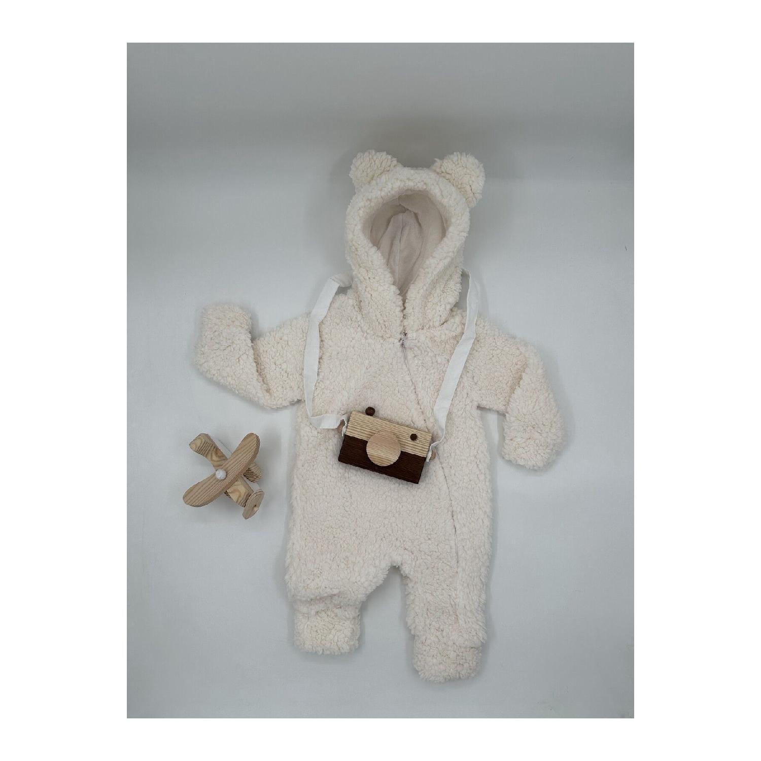 

Белый детский комбинезон унисекс Wellsoft Teddy Bear 3 Ay белый