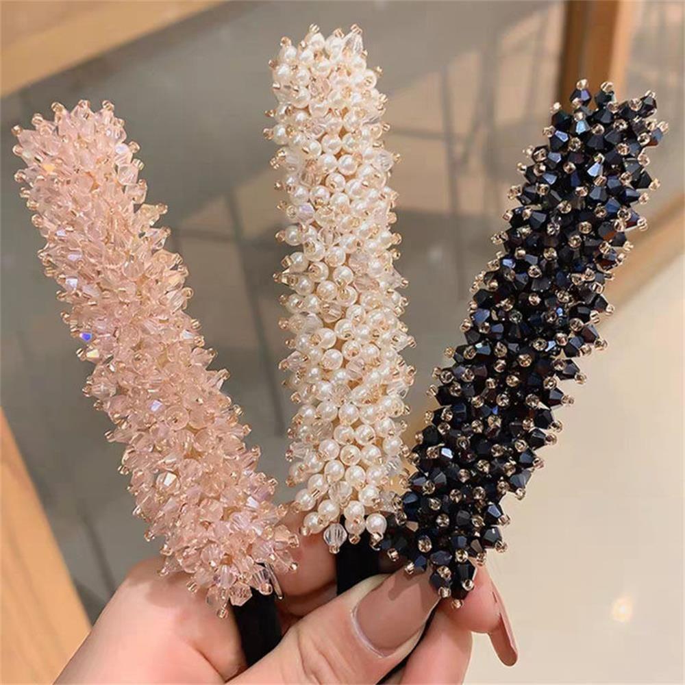 Tool Headwear Accessories Donut Bun Maker Quick Bun Curler Hair Band Rhinestone Lazy Hairpin