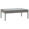 8 piece garden lounge set with cushions poly rattan gray