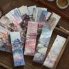 30 de foi/cutie Semne de carte în stil retro chinezesc Anime Vintage estetic Flroal Palace Semn de carte pentru cărți Semn de carte pentru scenarii de frumusețe