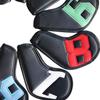 10 Pcs Golf Iron Head Covers PU Golf Head Covers New Colorful Magnet Closure Headcovers Practical Wear Resistant golf Protectors