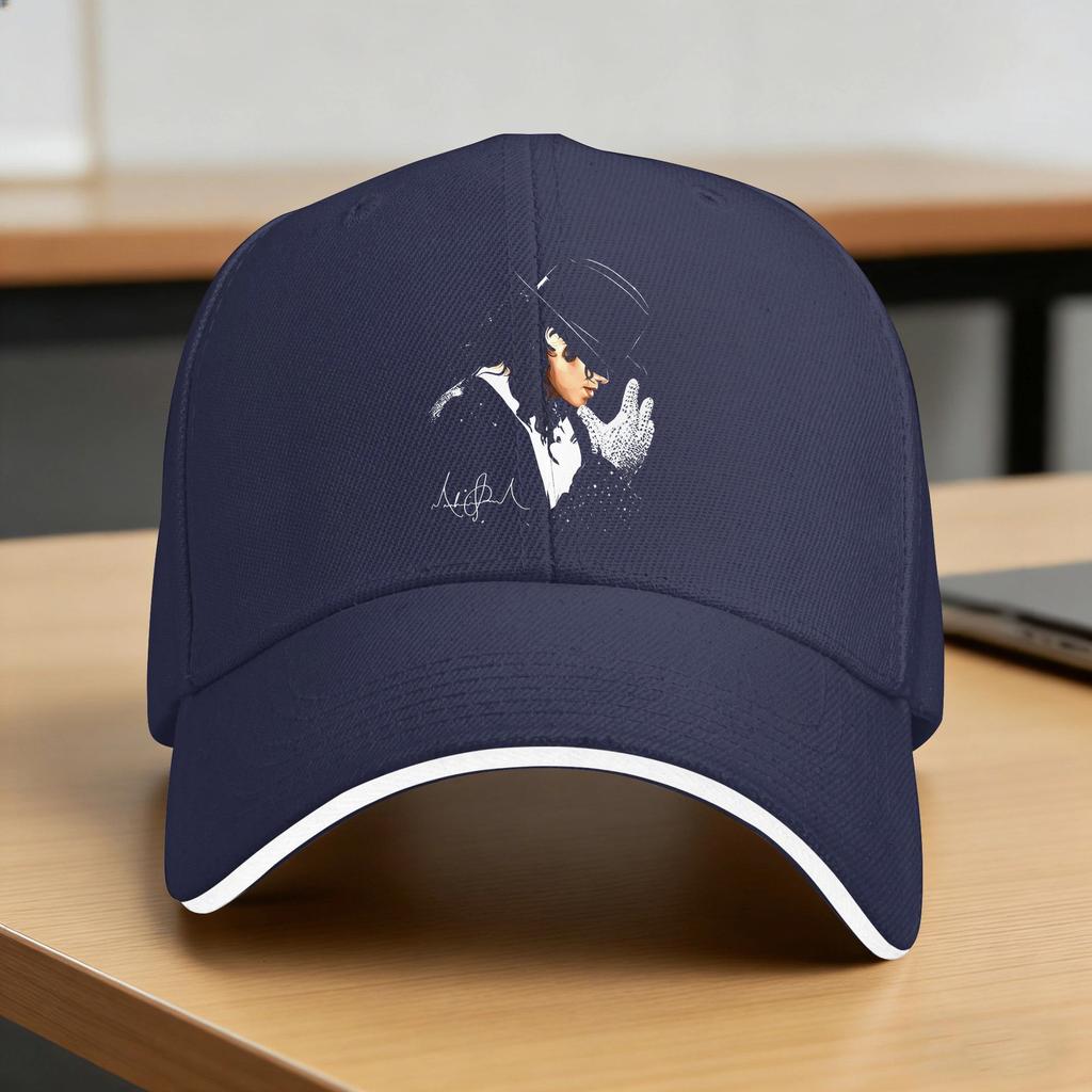 Poster Michael Jackson Cappellino da Baseball Casual Unisex Unisex Cappellino Trucker Design Regolabile Kpop Rock Cappellini da Baseball Idea Regalo