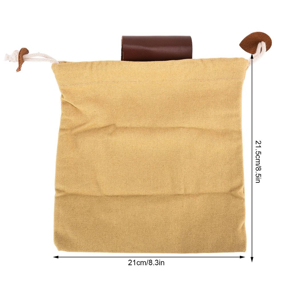 Leather Foraging Pouch Belt Fruit Picking Bag for Camping Fruit Collecting