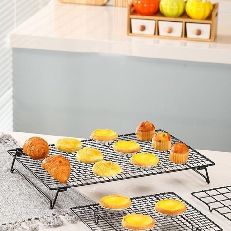 Einlagige Backblech Hohe Kapazität Kühlregal für Kuchen Gebäck Brot Kuchen Kekse Platzsparend Grillregal