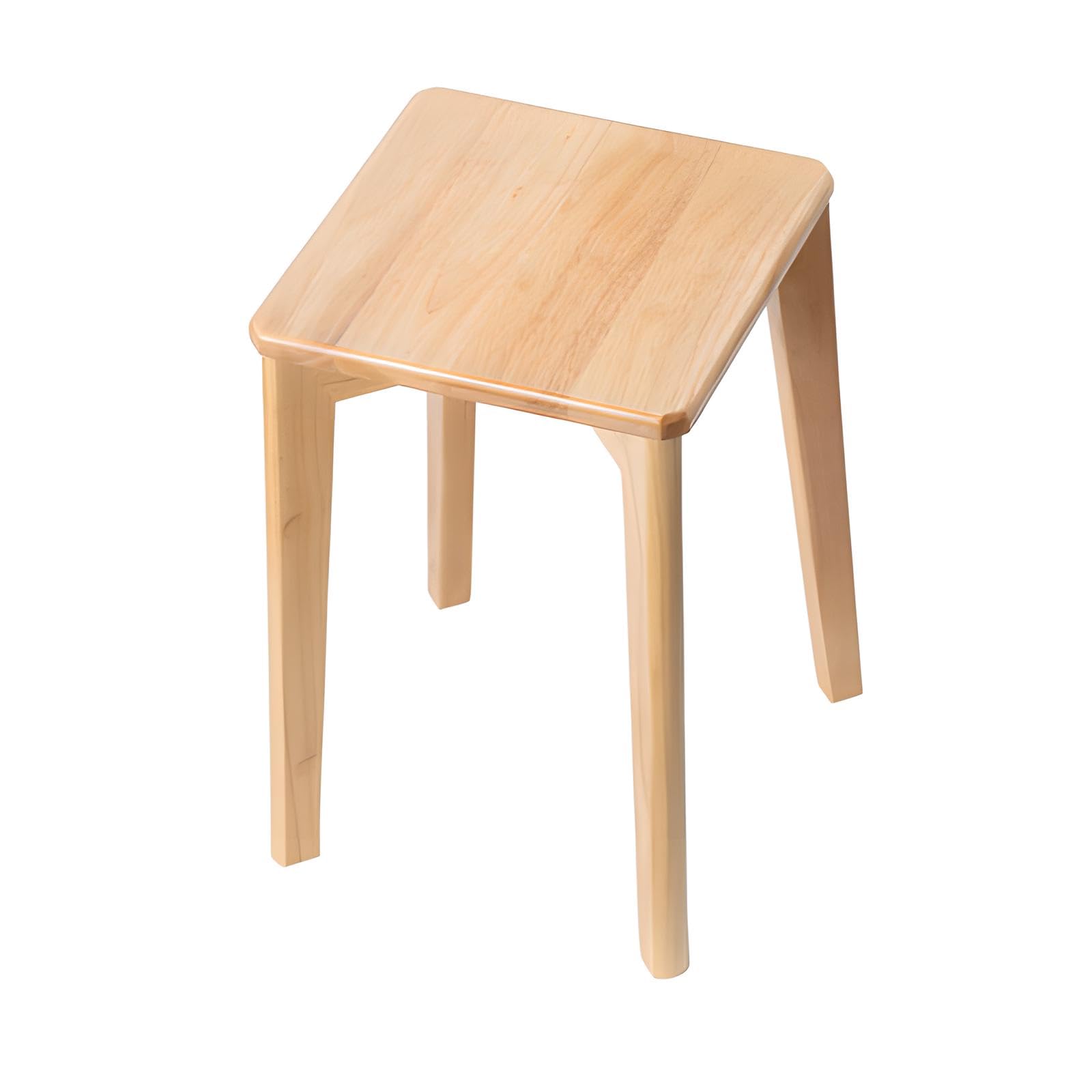 

Деревянный штабелируемый табурет Simcat, квадратный обеденный табурет, легкая сборка, табурет для прихожей, кухня, гостиная, гостевая столовая (Основной цвет 1)