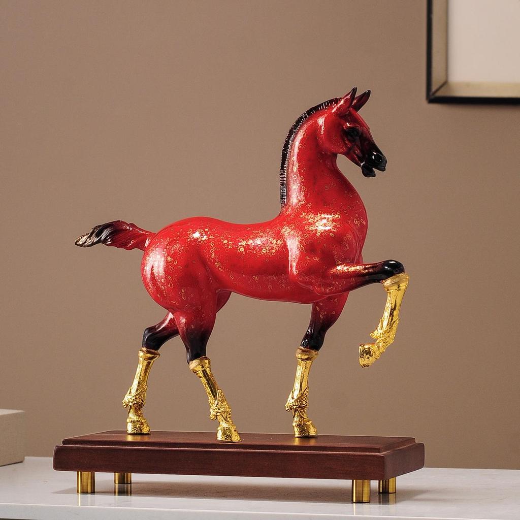 Chinese Style Success on Horseback Ornament for Living Room, Office, or Wine Cabinet - Ideal Housewarming or Opening Gift