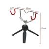 360° Adjustable Ice Fishing Rod Rack Aluminum Material Folding Fishing Rod Stand Multi-functional Ice Pole Holder