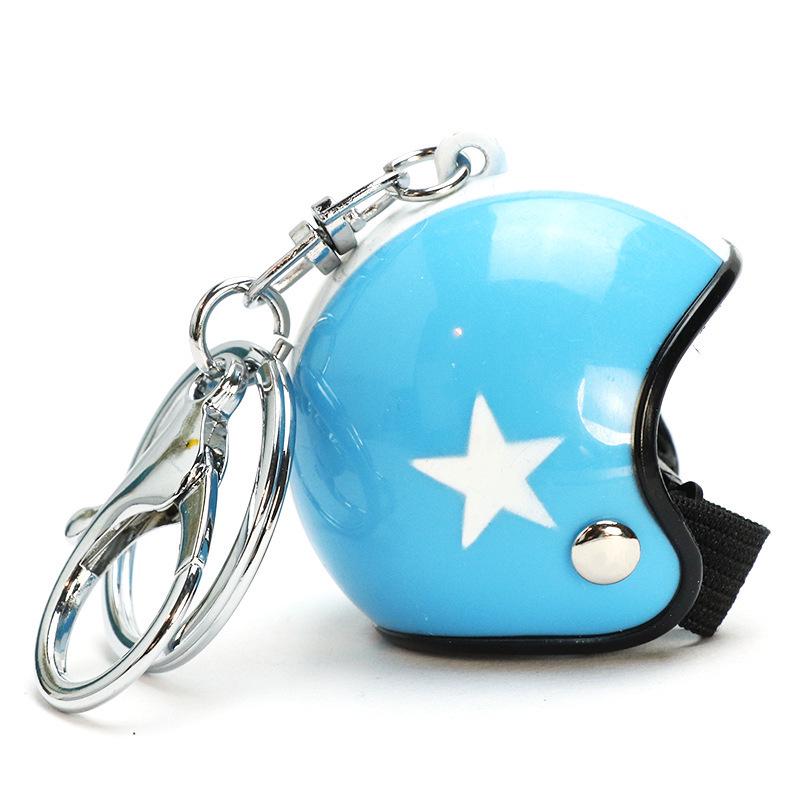 Premium Windproof Duck Helmet Keychain with Star Design