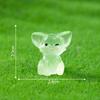 Luminous Auricle Fox Figurine Decorative AccessoriesMicro-landscape Mini Desktop Ornaments