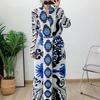 2024 Summer Women's Chic Middle East Pleated Robe Long Sleeve Cape Jacket