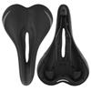 PU Leather Hollow Bicycle Saddle Folding Breathable Mountain Bike Cycling Seat CushionBlack