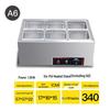 Table chauffante pour restauration rapide Aokewen A6 Commercial 6 bacs
