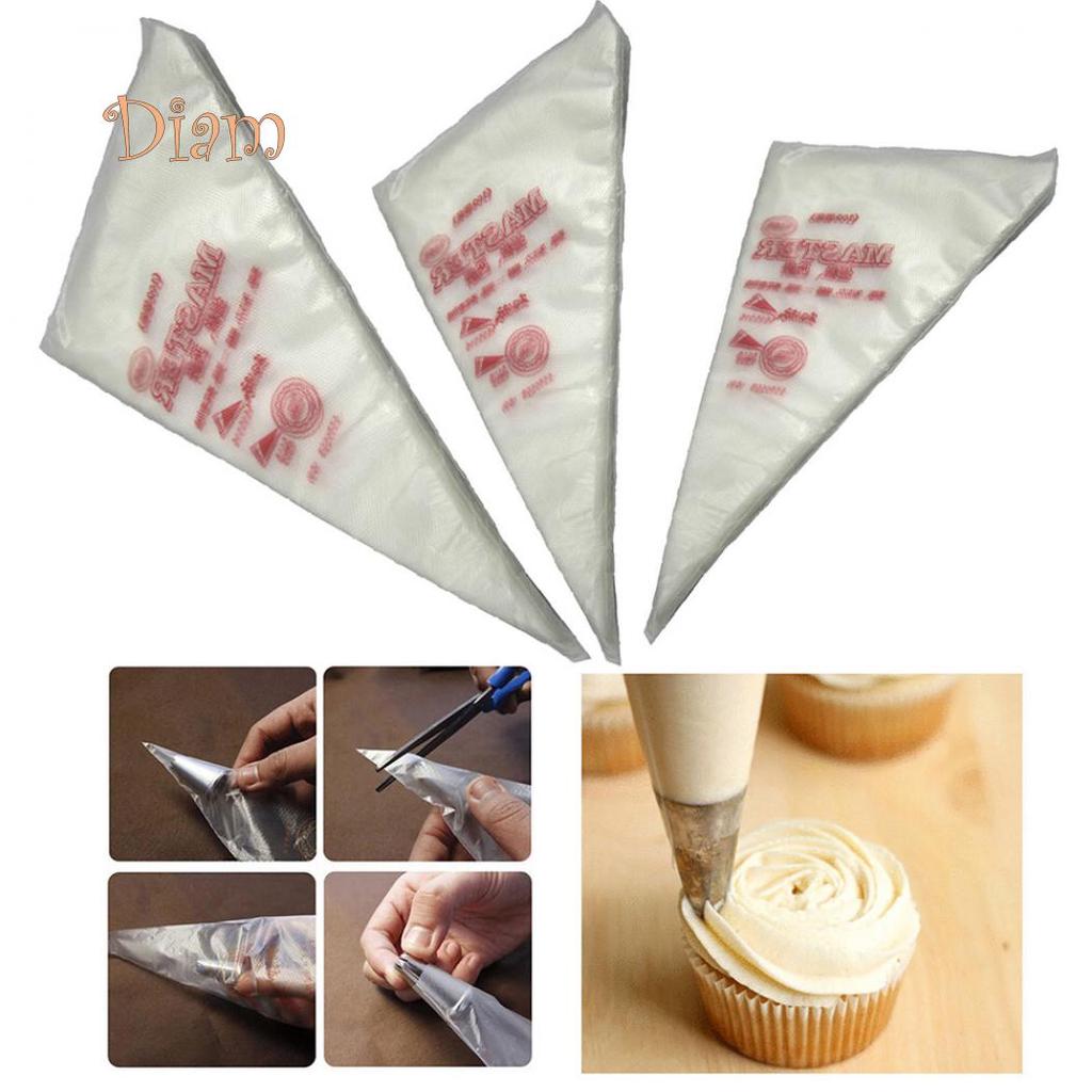 Bags 100pcs Disposable Bags Icing Nozzle Fondant Cake Decorating Pastry Tool