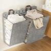 Dirty Laundry Basket Foldable Household Clothes Storage Basket Waterproof Home Organization Storage Supplies Hanging Organizer