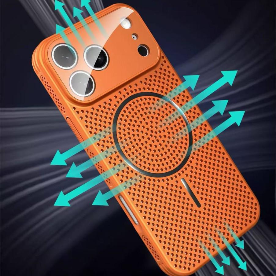 iPhone 16 Case: Breathable, Magnetic, Heat-Dissipating, Instantly Transforms To Apple 17 PROMAX, Drop-Proof.