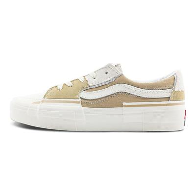 Sk8-Low Oat Latte Low-Top Skate Shoes Unisex Sneakers White Brown VN0009QSCNI