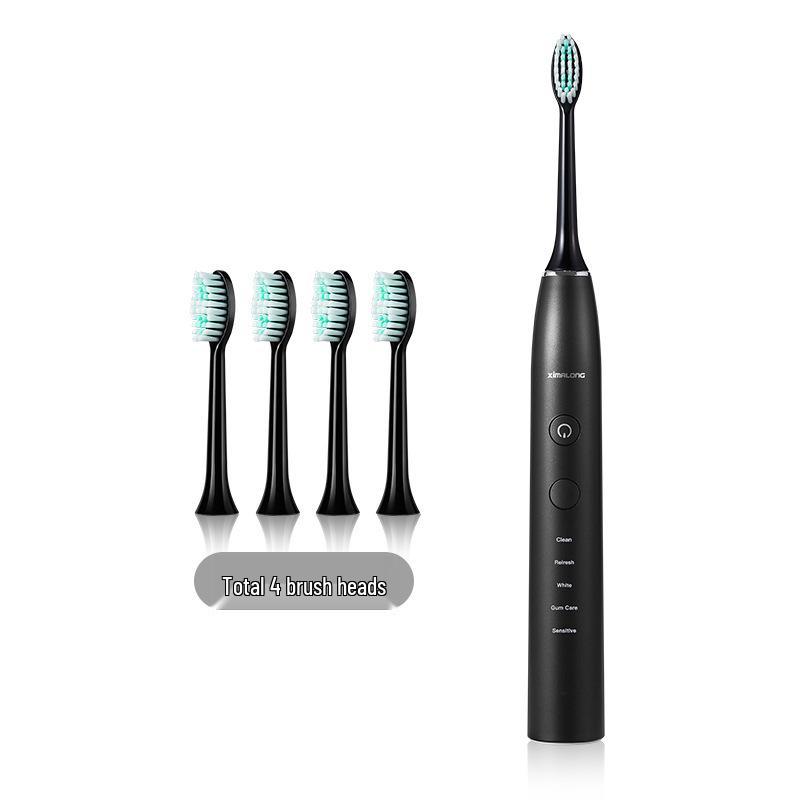 Cimarron ZR505P Smart Sonic Electric Toothbrush - Rechargeable, Soft Bristles, Fully Automatic for Adults and Couples.