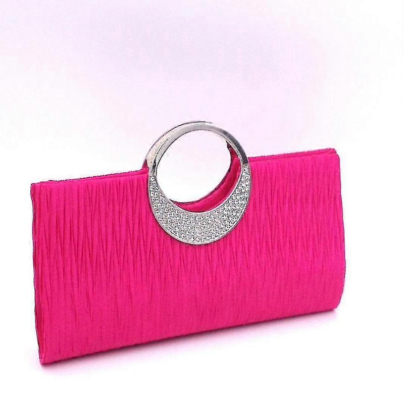 GYFDYM Wedding Gifts For Couple Wedding Favors/decorladies Clutch Send Chain One Shoulder Crossbody Dinner Bag With Rhinestone Pleats