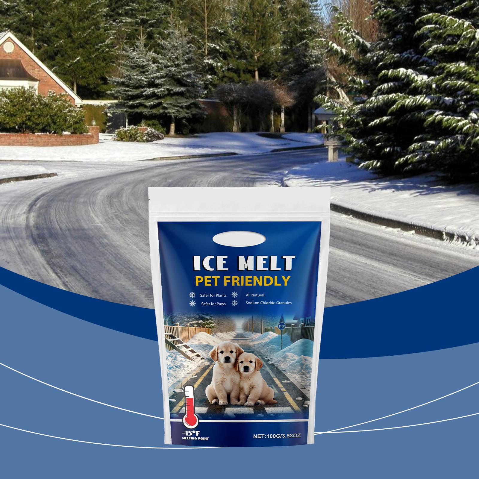 Pet-Friendly -Icer Winter Snow And Ice Melting  - Cleaner For Concrete Floors And Streets One Size