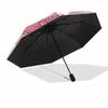 My Melody,Cute Automatic Folding Umbrella-Simple 8-Rib Design, Bright Cartoon Pattern, Durable Iron Frame, Suitable For Travel, Outdoor, Bea