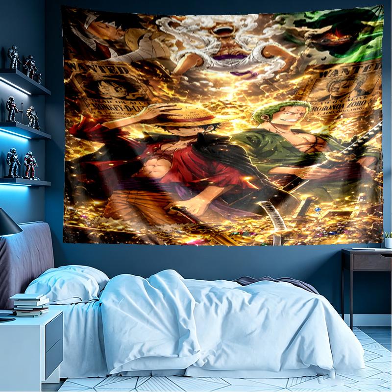 Roronoa Zoro Print Tapestry, Lightweight Wall Hanging, for Bedroom, Dorm, Living Room, Home Art Decor, Birthday Christmas Gift for Friends