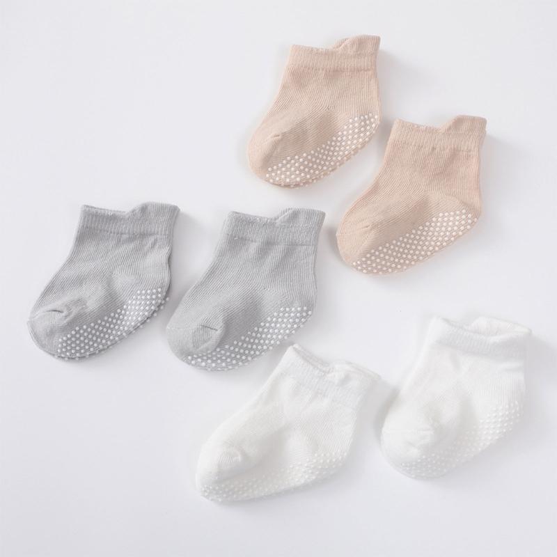 

Safe Baby Walking Socks Floor Socks with Anti Skid Bottom for Learning to Walk