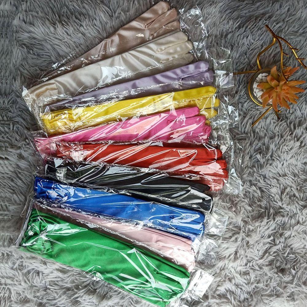 Wedding Dress Stage Gloves Full Finger Mittens Princess Skirt Accessories Children Long Gloves
