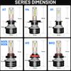Dualvision H4 LED Headlight H7 H1 H11 H8 9005 HB3 9006 HB4 9012 HIR2 880 881 H27 9007 9008 H13 5570 CSP Canbus Car Lamp Fog Lamp