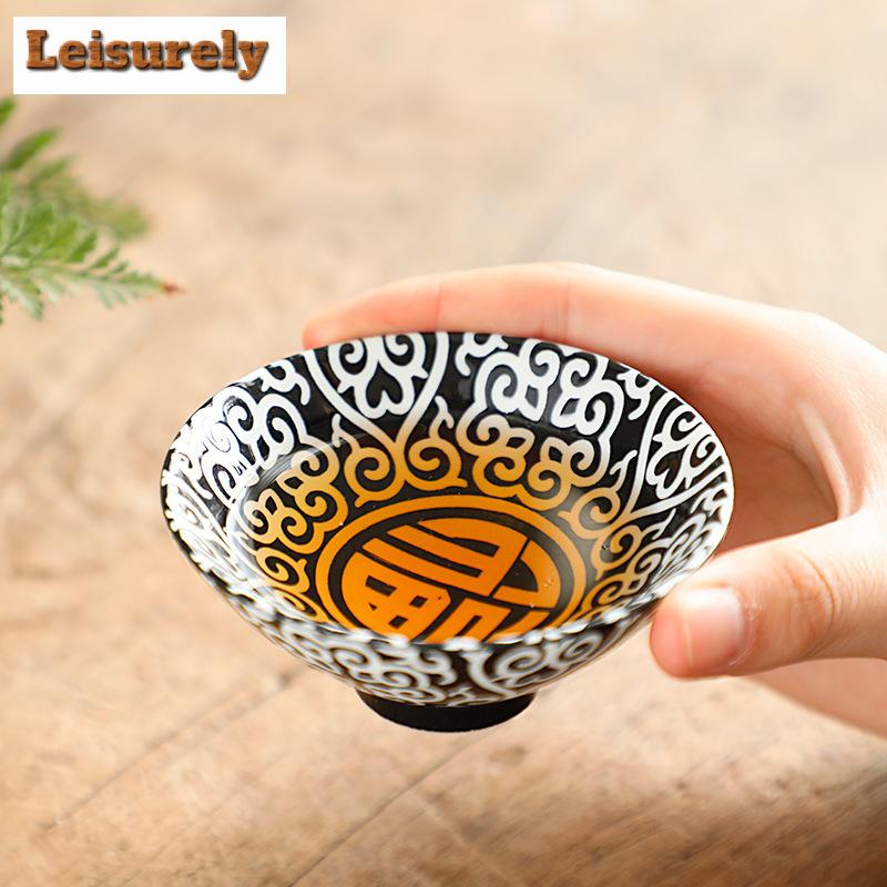 70 ml antike blaue und weiße Keramik-Teetasse, handgefertigt, eingelegte silberne Teetasse, Haushalts-Teeschale, persönliches Einzeltassen-Teeservice