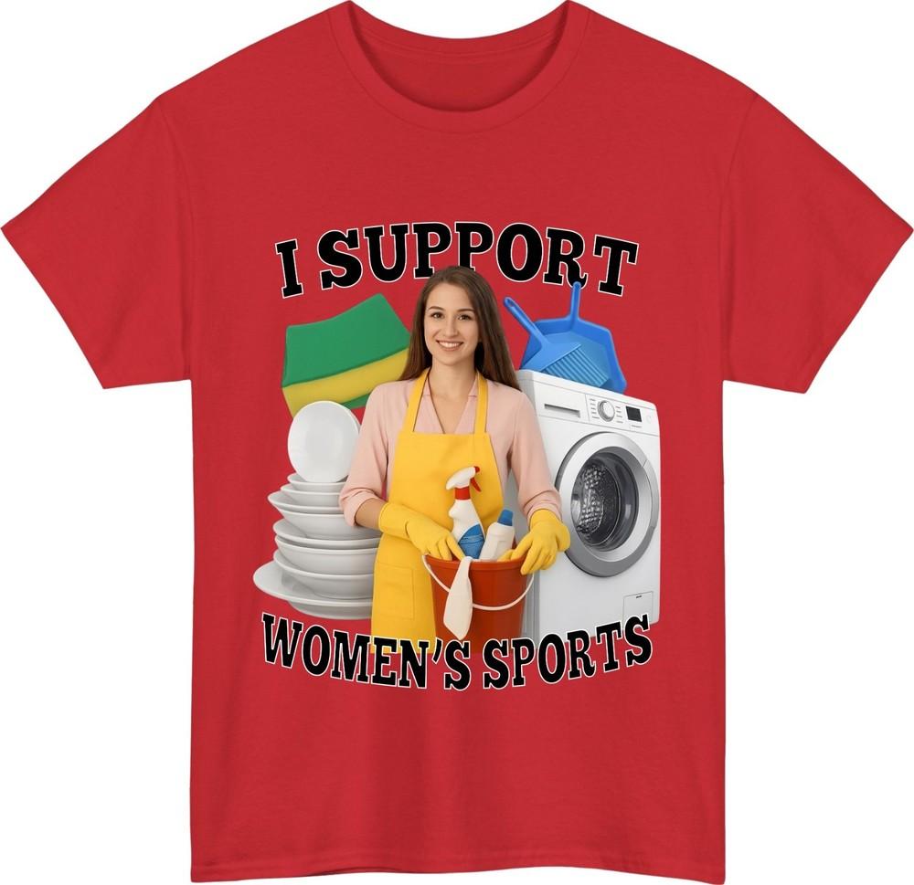 I Support Unisexs Sports Meme TShirt Funny Sarcastic Housework Unisex Tee S
