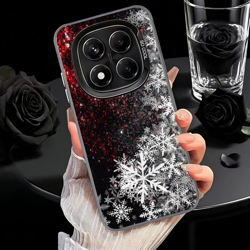 Snow Snowflake Winter Cold Shockproof Phone Case for Xiaomi Redmi Note 15 14 13 12 Pro Plus 11 11S 11T 5G Cover Anti Fall Fundas