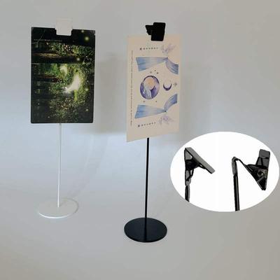 Transparent Vertical Dessert Stand Price Tag Clip for Supermarkets and Banquets