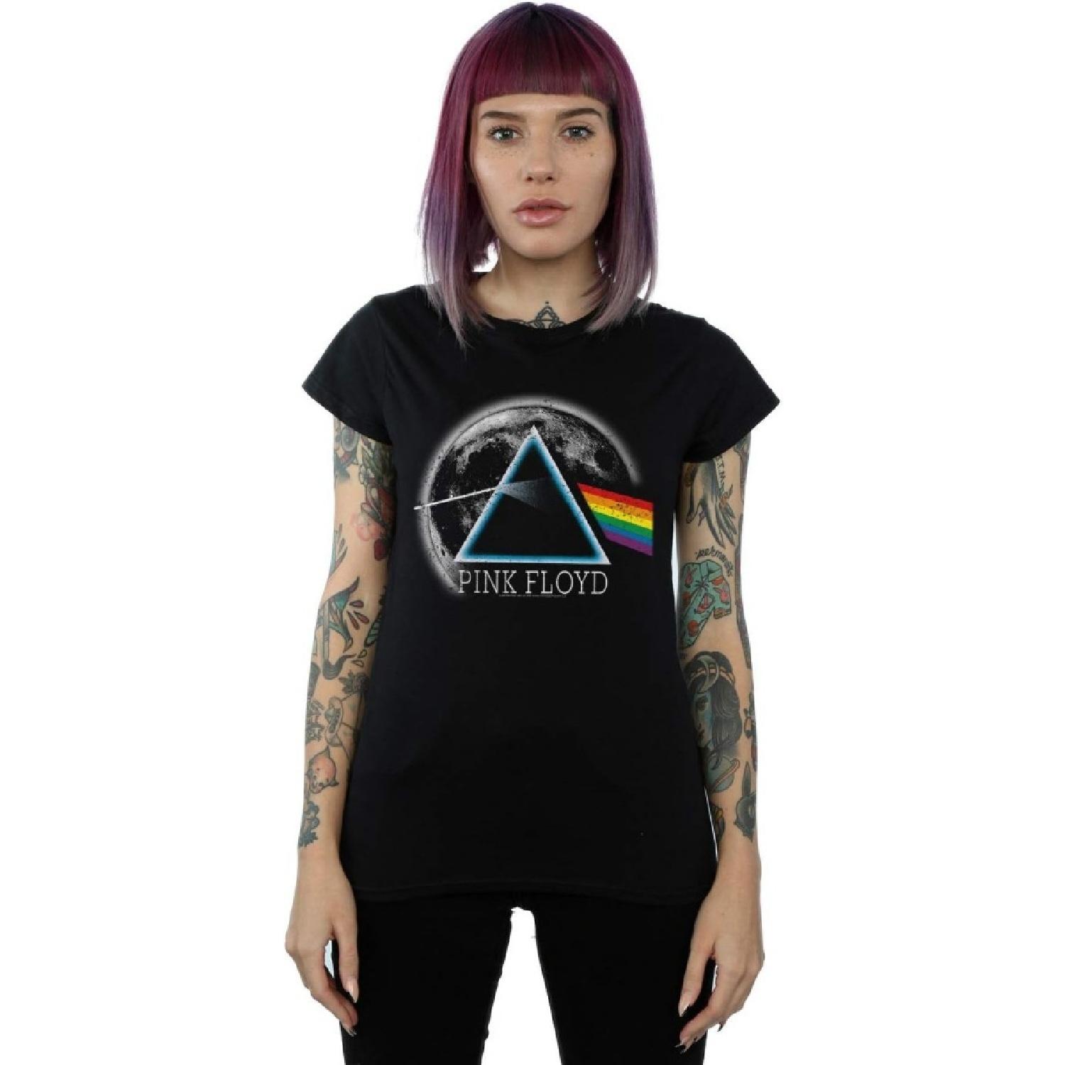 Pink Floyd Women s Dark Side of The Moon Distressed T-Shirt S