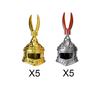 MOC Medieval Castle Knight Figures Waffen Accessories Flame Helmet Shoulder Armor Sword Toy