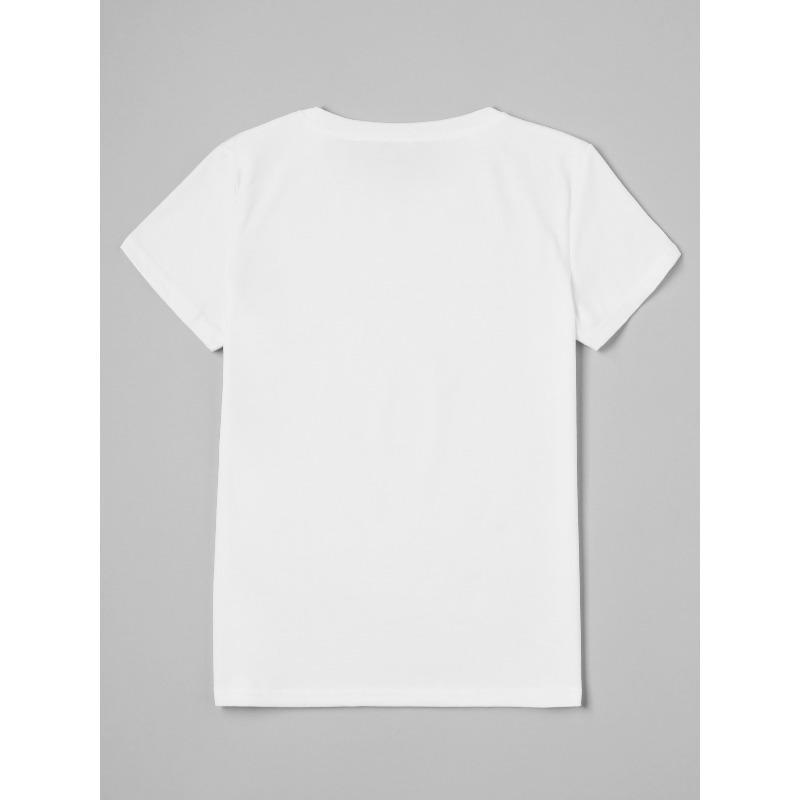 Leichtes kurzärmeliges T-Shirt für Damen in europäischer Größe mit einem Rotkehlchen- und Ast-Design