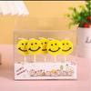 Korean Yellow Smiley Face Birthday Candles - Cute Cartoon Party Decorations